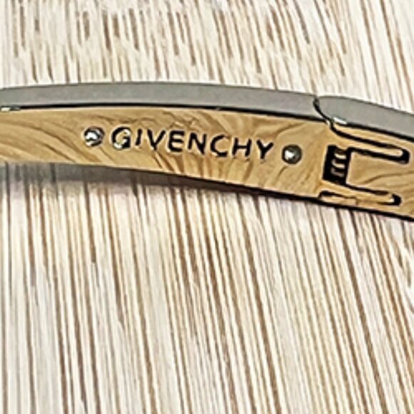 Givenchy Mixed Crystal Vine Bypass Bangle Bracelet NWT - Picture 4 of 5
